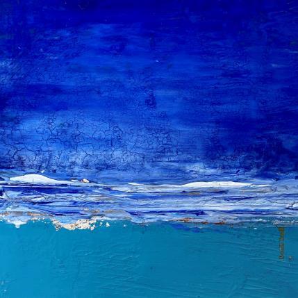 Peinture Symphonie en bleu par Dravet Brigitte | Tableau Abstrait Acrylique Marine