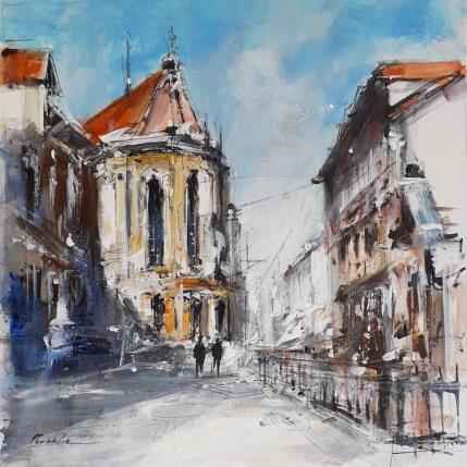 Peinture LA BASILIQUE ST MARTIN 2 par Poumelin Richard | Tableau Figuratif Acrylique, Huile Architecture