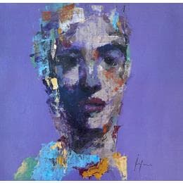 Pintura Sans titre 20 por Yavru Irfan | Pintura Figurative Oil Portrait