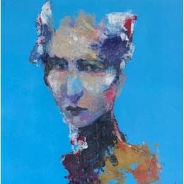 Pintura Sans titre 17 por Yavru Irfan | Pintura Figurative Oil Portrait