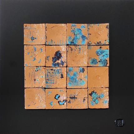 Peinture Grand Canyon par Bauquel Véronique | Tableau Abstrait Bois Minimaliste