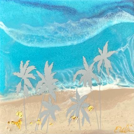 Peinture Eaux tranquiles par Aurélie Lafourcade painter | Tableau Figuratif Acrylique, Résine Marine, Paysages