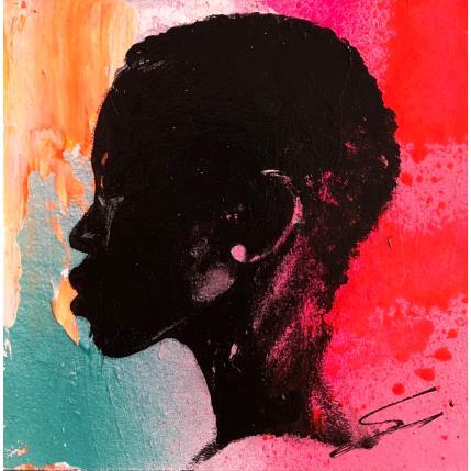 Peinture AFRO1 par Mestres Sergi | Tableau Pop-art Acrylique, Graffiti Icones Pop