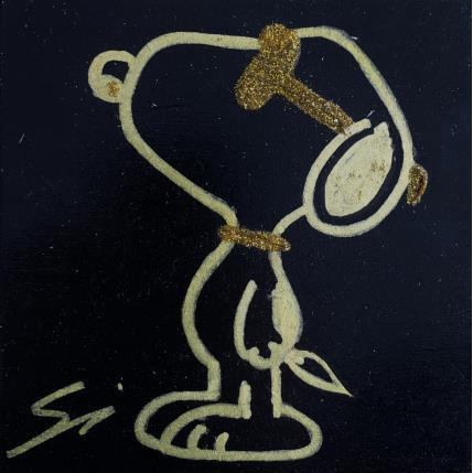 Peinture GOLD SUNGLASSES  par Mestres Sergi | Tableau Pop-art Acrylique, Graffiti Icones Pop