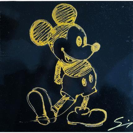 Peinture GOLD MICKEY par Mestres Sergi | Tableau Pop-art Acrylique, Graffiti Icones Pop