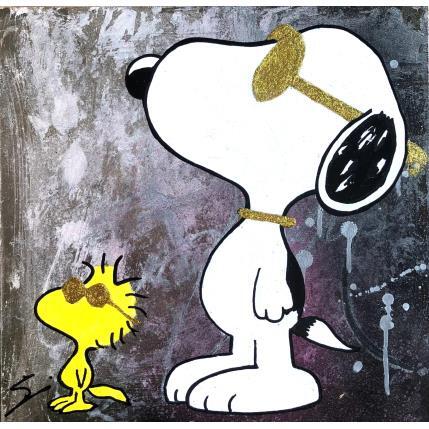 Peinture THE SUN IS SHINNING par Mestres Sergi | Tableau Pop-art Acrylique, Graffiti Icones Pop