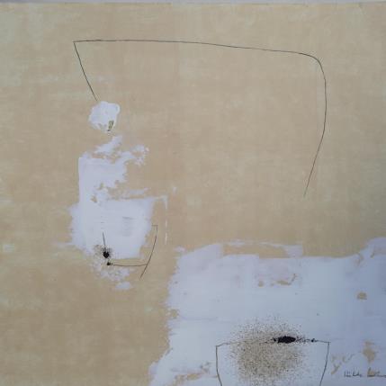 Painting abstract beige C 67 by Wilms Hilde | Painting Abstract Acrylic, Gluing