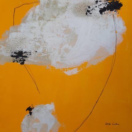 Painting abstract yellow C 68 by Wilms Hilde | Painting Abstract Acrylic, Gluing