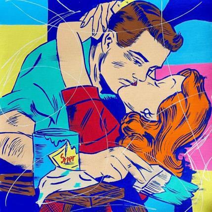 Peinture Vie d'artiste par Revel | Tableau Pop-art Acrylique, Posca Scènes de vie