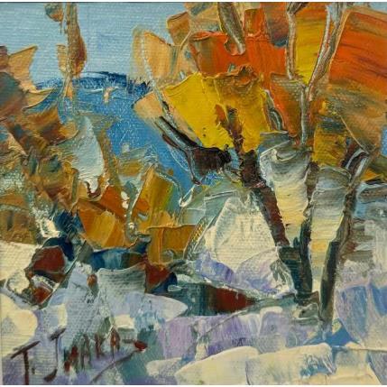Peinture La primavera nevada par Jmara Tatiana | Tableau Figuratif Huile