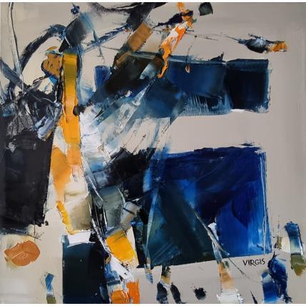 Peinture No reservations par Virgis | Tableau Abstrait Huile Minimaliste