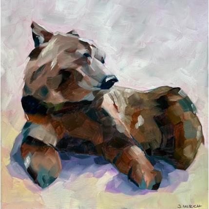 Peinture she-bear par Ulrich Julia | Tableau Figuratif Huile Animaux