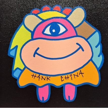 Peinture Helmet five par Hank China | Tableau Pop-art Acrylique, Posca Icones Pop