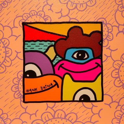 Peinture Murakami six par Hank China | Tableau Pop-art Acrylique, Posca Icones Pop