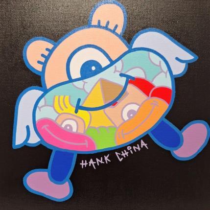 Peinture Big sourire one par Hank China | Tableau Pop-art Acrylique, Posca Icones Pop