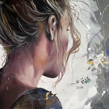 Peinture Un ange passe par Desserle Cecile | Tableau Figuratif Huile Portraits