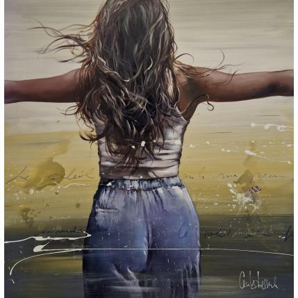 Peinture Le soleil brûle ma peau par Desserle Cecile | Tableau Figuratif Huile Portraits