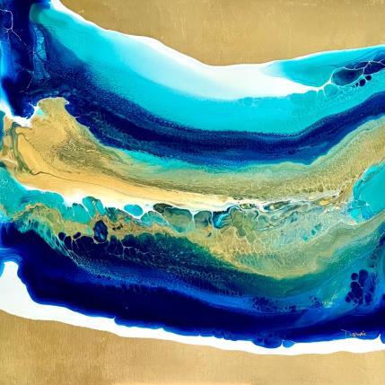 Peinture Profondeur marine 1461 par Depaire Silvia | Tableau Abstrait Acrylique Marine, Minimaliste, Paysages