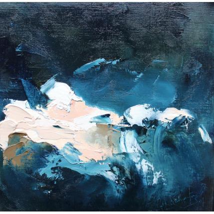 Peinture Crépusculaire par Dumontier Nathalie | Tableau Abstrait Huile Minimaliste