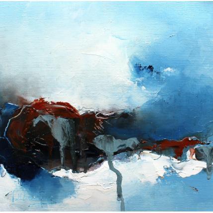 Painting Un lieu secret by Dumontier Nathalie | Painting Abstract Oil Minimalist, Pop icons