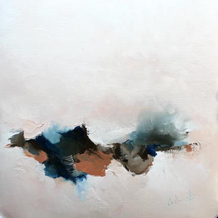 Peinture Le ciel s'habille de rose par Dumontier Nathalie | Tableau Abstrait Huile Minimaliste
