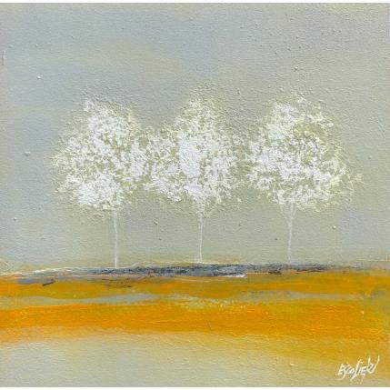 Peinture Chemin de lumière par Escolier Odile | Tableau Figuratif Acrylique, Carton Minimaliste, Nature, Paysages