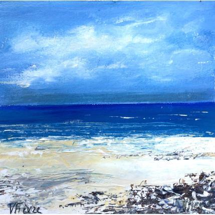 Peinture Plage au soleil par Fièvre Véronique | Tableau Figuratif Acrylique