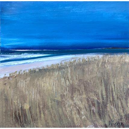 Painting Solitude bleue by Fièvre Véronique | Painting Figurative Acrylic Pop icons