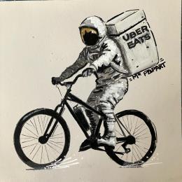 Gemälde LITTERALY EVERYWHERE von MR.P0pArT | Gemälde Street art Acryl, Posca Alltagsszenen, Gesellschaft, Urban