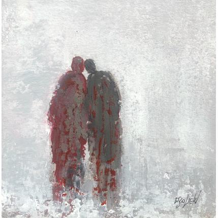 Peinture  Au fil de la vie par Escolier Odile | Tableau Figuratif Acrylique, Carton Minimaliste, Scènes de vie