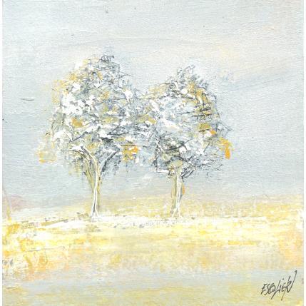 Peinture Scintillement par Escolier Odile | Tableau Figuratif Acrylique Minimaliste, Nature, Paysages