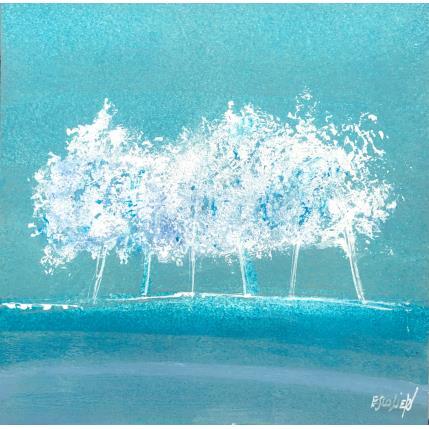 Peinture Lisière au bord du chemin par Escolier Odile | Tableau Figuratif Acrylique Nature, Paysages