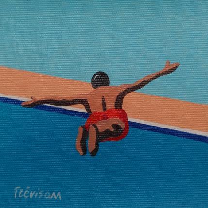 Peinture Jump par Trevisan Carlo | Tableau Surréalisme Huile Sport