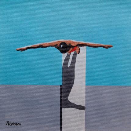 Peinture The shadow par Trevisan Carlo | Tableau Surréalisme Huile Sport