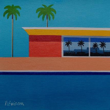 Peinture Swiming pool par Trevisan Carlo | Tableau Surréalisme Huile Architecture