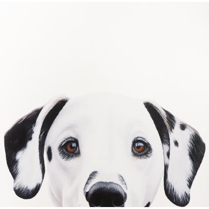 Peinture I SEE YOU 34 par Milie Lairie | Tableau Réalisme Huile Animaux, Nature, Noir & blanc