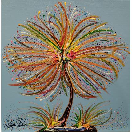 Painting Dans le ciel lyonnais by Fonteyne David | Painting Figurative Acrylic