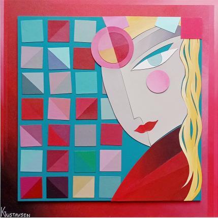 Painting Multico by Gustavsen Karl | Painting Figurative Acrylic, Gluing Mode, Portrait