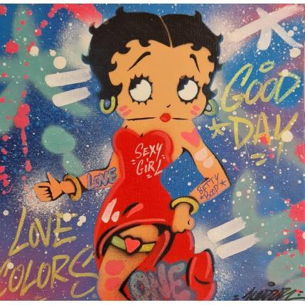 Peinture Betty Boop autostop  par Kedarone | Tableau Pop-art Acrylique, Graffiti Icones Pop