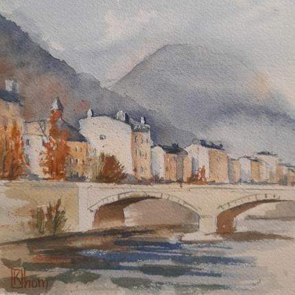Peinture Autumn par Lida Khomykova | Tableau Figuratif Aquarelle