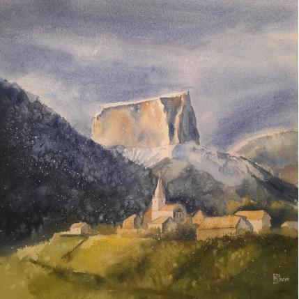 Peinture First snow par Lida Khomykova | Tableau Figuratif Aquarelle