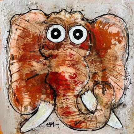 Peinture Timid par Maury Hervé | Tableau Art Singulier Animaux