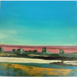 Pintura LATE SUMMER por Herz Svenja | Pintura Abstract Acrylic Landscapes, Pop icons