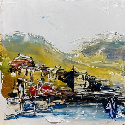 Peinture Pont suspendu par Raffin Christian | Tableau Figuratif Huile Paysages