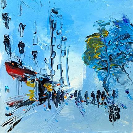 Peinture En ville par Raffin Christian | Tableau Figuratif Huile Urbain