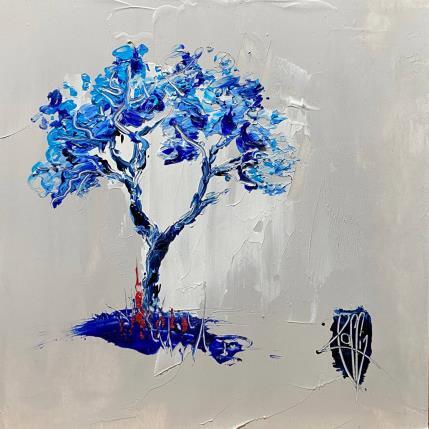 Painting Senteur bleutée by Raffin Christian | Painting Figurative Oil Landscapes, Pop icons