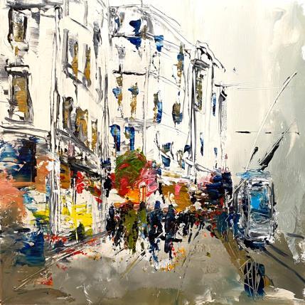 Peinture Centre Ville par Raffin Christian | Tableau Figuratif Huile Urbain