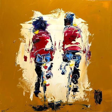 Painting Balade à deux by Raffin Christian | Painting Figurative Oil Life style