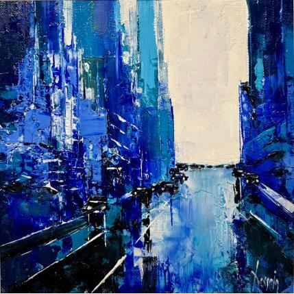 Peinture Blue NY par Dessein Pierre | Tableau Figuratif Huile
