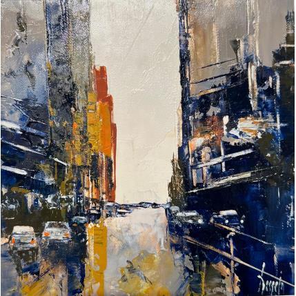 Painting New York at night by Dessein Pierre | Painting Figurative Oil Pop icons